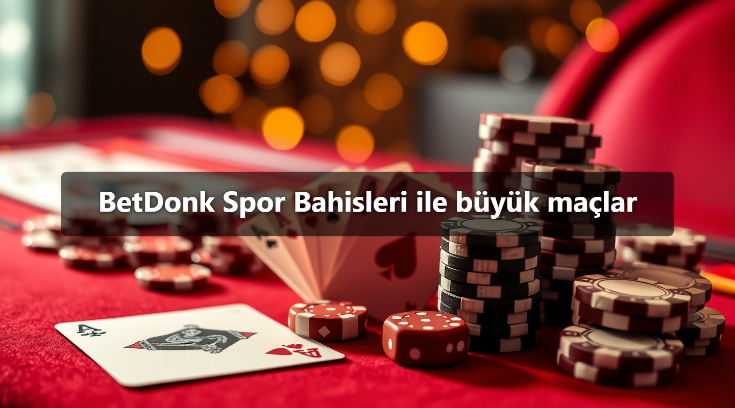 BetDonk Spor Bahisleri ile büyük maçlar